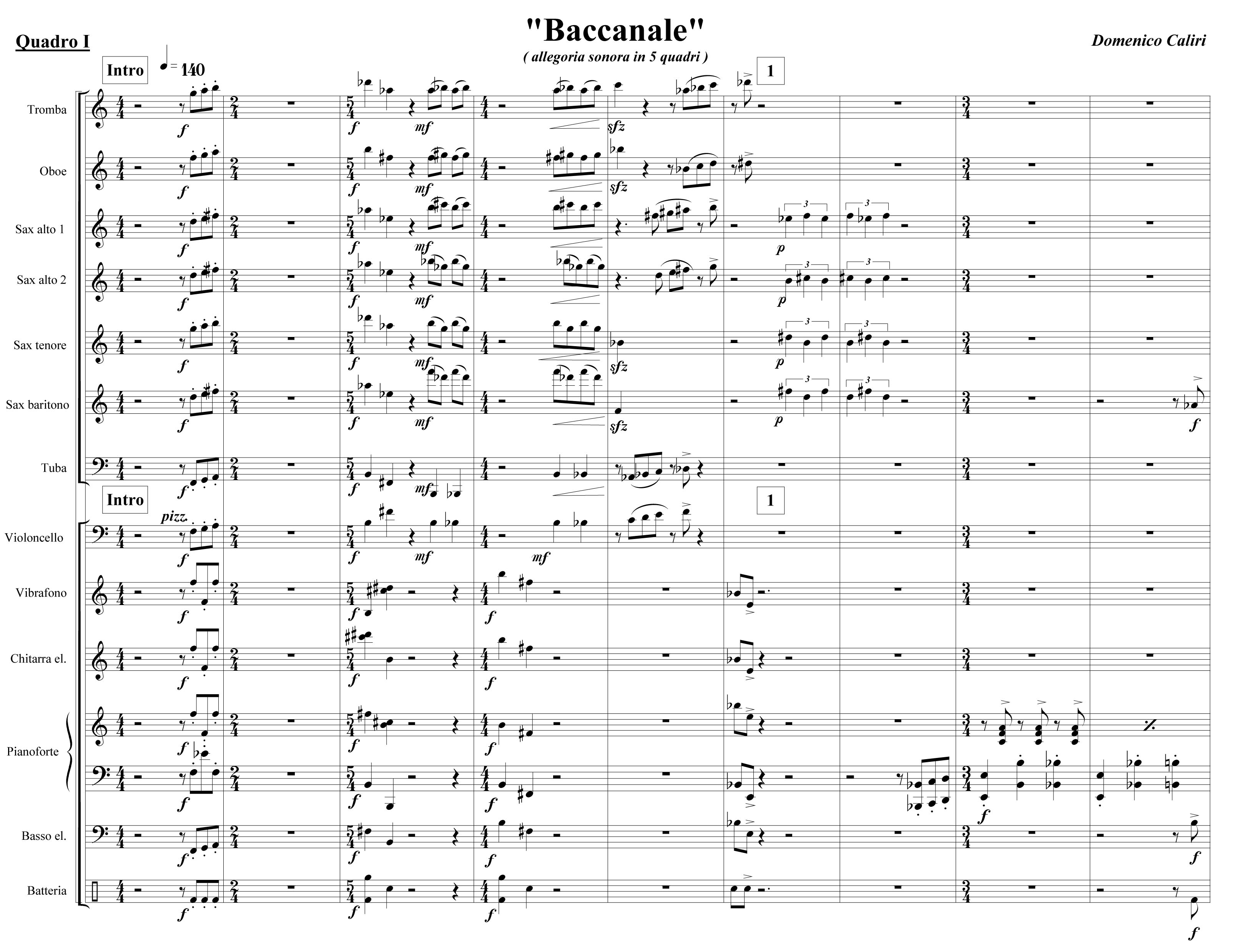 BACCANALE I - Full Score-pag. 1
